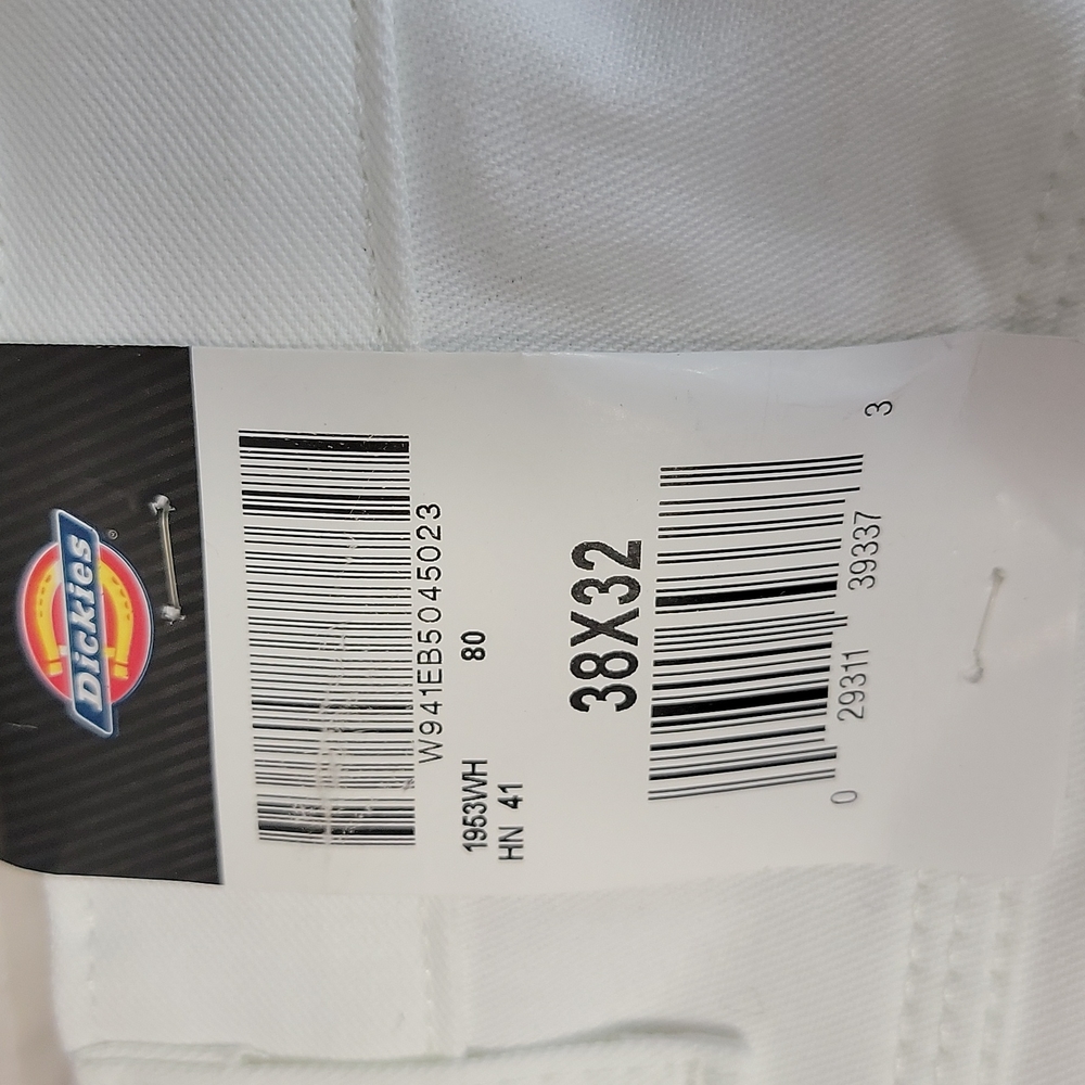 Dickies Men's White Utility Pants Jeans Relaxed fit 38x32 - Picture 4 of 7